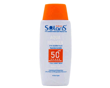 لوسیون ضدآفتاب آبرسان آردن سولاریس مدل AQUA NEWGEN دارای +SPF50 حجم 100 میلی لیتر